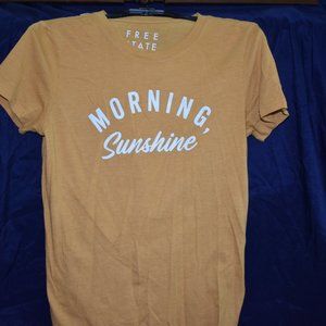 Mustard Yellow Morning Sunshine tee size M